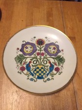  Saxony 12 1/2" Plate Gold