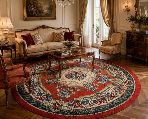 Tapis rond style oriental - , 190
