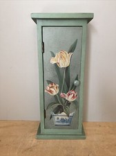 Petite Armoire Boîte à Clés Décor Floral Petit Meuble En Bois à Accrocher