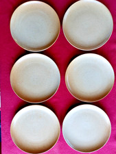 6 assiettes plates Grès