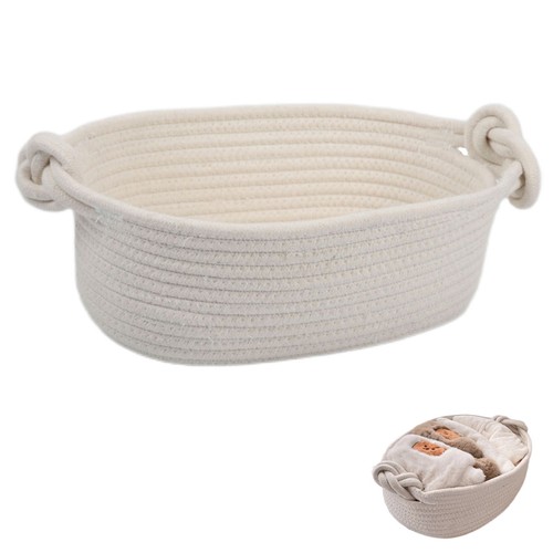 Panier osier avec anse à - en,
