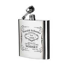 Inox Flasque à Whisky Incl. Gravure Motif Quality Whiskey