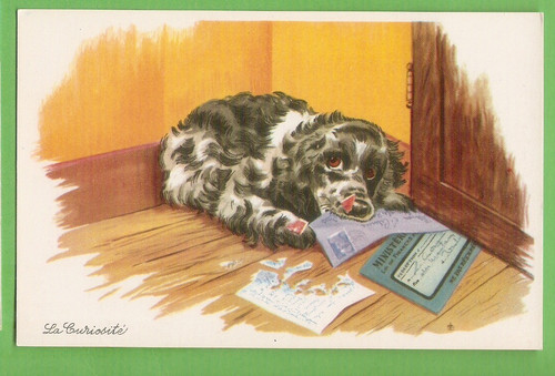 Carriere carte postale dessin - carte,