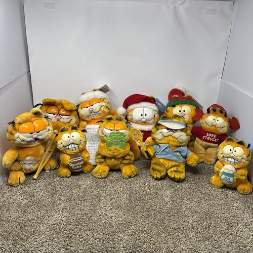 Vintage garfield plush lot - garfield,