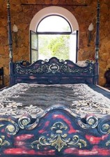 LIT À BALDAQUIN LIT BOIS