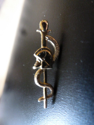 Pin caducée infirmier pompier - caducée,