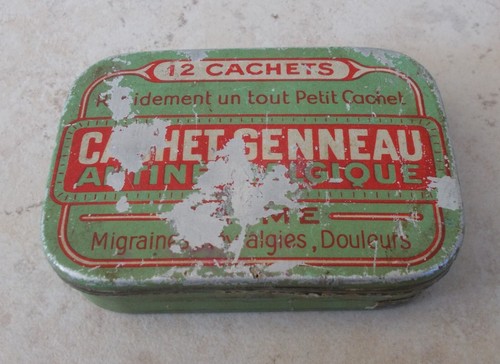 Ancienne boite métal cachet - ancienne,