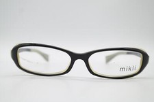Vintage Alain Mikli M0303 Noir Olive Ovale Lunettes Monture Lunettes NOS
