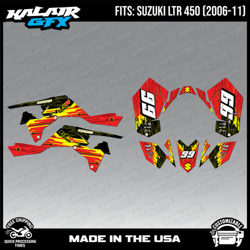 Graphics kit for - suzuki, atv