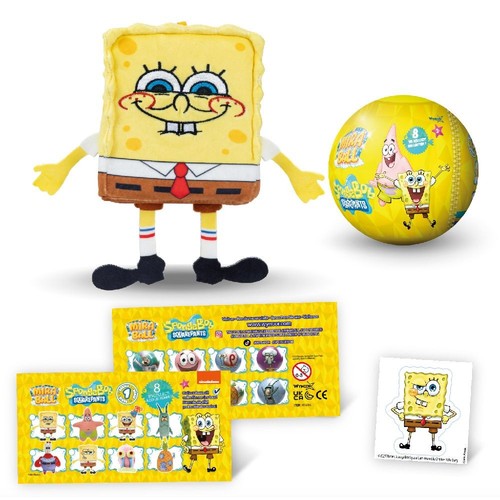 Peluche miraball bob éponge - miraball, l'éponge