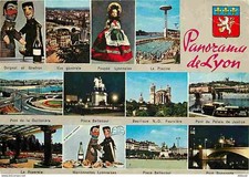 69 - Lyon - Multivues - Poupées - Marionnettes Guignol et Gnafron - Blasons - CP