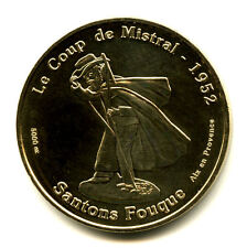 13 AIX-EN-PROVENCE Santons Fouque, Le coup de Mistral, 2009, Monnaie de Paris