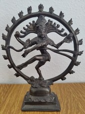 Très Jolie Statuette Bronze Shiva Nataraja Dansant 22cm 1kg Inde Bouddhisme 