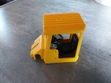 PLAYMOBIL PIÈCES TRACTOPELLE/ BULLDOZER R3F: 3458 HABITACLE COMPLET VINTAGE