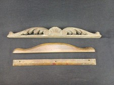 Lot x3 fronton bois machine a sous jeux ancien roulette billes café forain