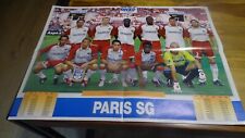 POSTER ONZE FOOTBALL FRANCE PARIS SAINT GERMAIN PSG 2003 2004 AMIENS CRETEIL