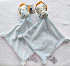 lot de 2 Doudou Mouchoir Mots