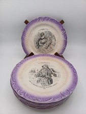 Lot de 8 Assiettes Parlantes