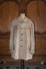 VINTAGE 1890/1900 : RARE VESTE CHASSE TOILE