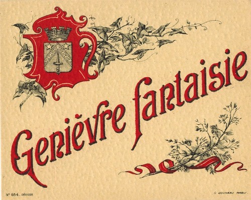 Etiquette eau - , de