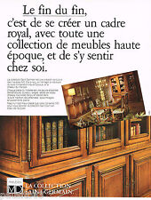 PUBLICITE ADVERTISING 065  1980  MD meubles bibliothéque COLLECTION ST-GERMAIN