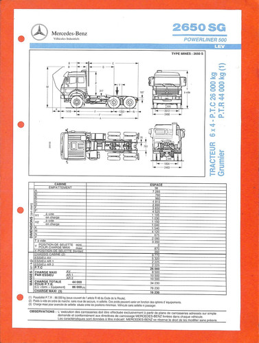 Mercedes 2650 sg - 2650, powerliner