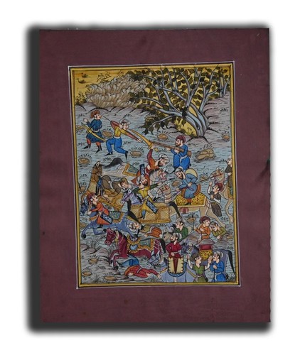 Tableau ancien miniature