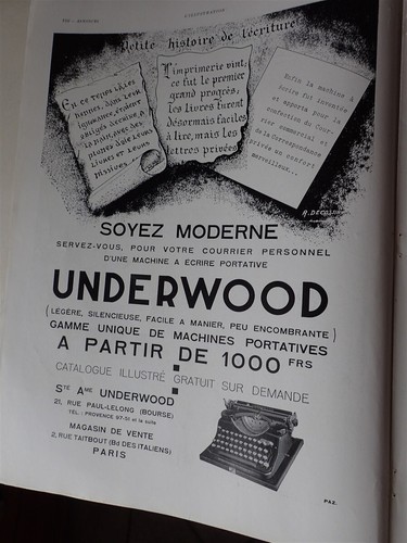 Machine écrire underwood - underwood, +