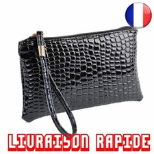 Portefeuille Sac À Main Femmes Crocodile Cuir Porte-Monnaie Pochette Portable