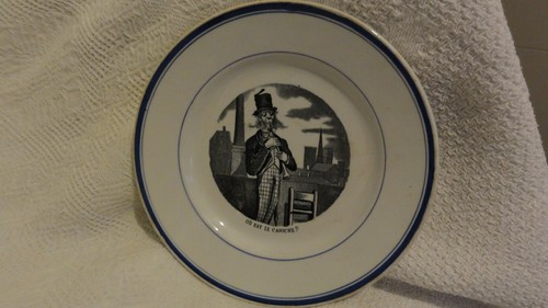 Ancienne assiette gien - assiette,
