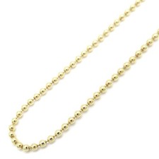 Collier chaîne boule en or