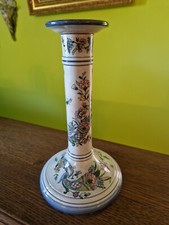 Bougeoir en Faïence de Gien 1875 Décor à la corne d'abondance