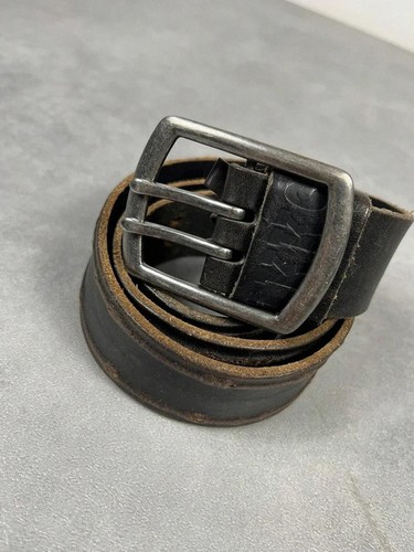 Ceinture cuir marron - , vintage