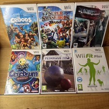 Lot Nintendo Wii PAL 6 jeux Super Smash Brawl Les Croods Complets Testées
