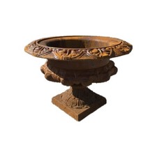 vase médicis en fonte / 28 cms de haut 