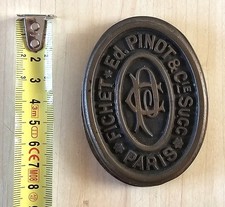 ANCIEN CACHE SERRURE ANTIQUE LOOK COVER FICHET COFFRE FORT SAFE DEPOSIT BOX