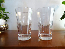 2 verres chopes cristal de