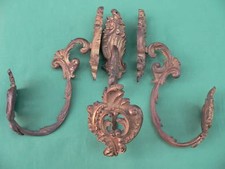3 embrasses rideaux anciennes laiton doré gd modèle