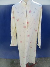 Chemise de nuit N°15 polyester coton jaune fleur rose