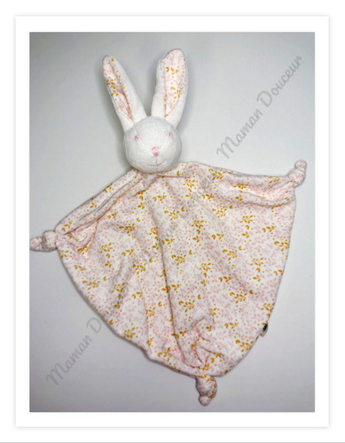 Doudou plat triangle lapin - doudou,