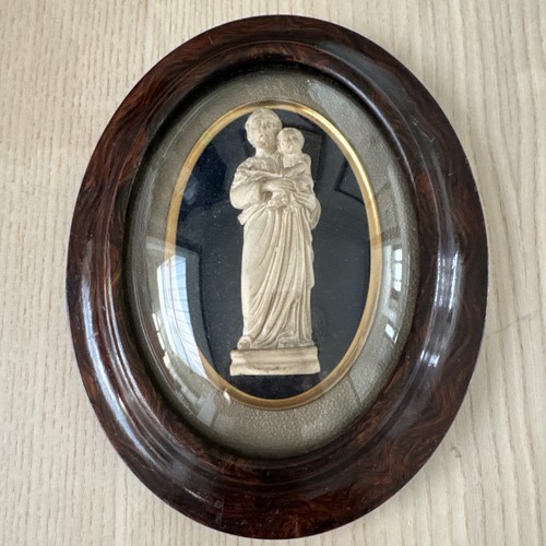 Ancien cadre ovale verre - cadre,