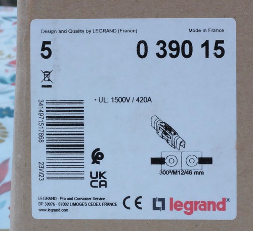 Legrand 390 bloc de - bloc,