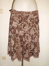 LEGERE LONGUE JUPE DOUBLE URBAN WOMEN TEX T:42/44 MARRON/CHOCOLAT A MOTIF