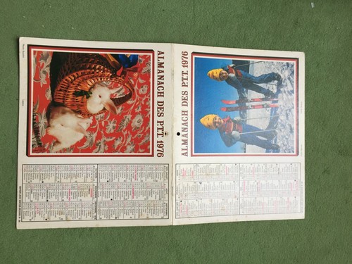 Calendrier almanach ptt - almanach,