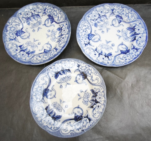 Lot assiettes plates flora - assiettes,