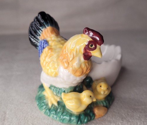 Coquetier faience poules - coquetier, et