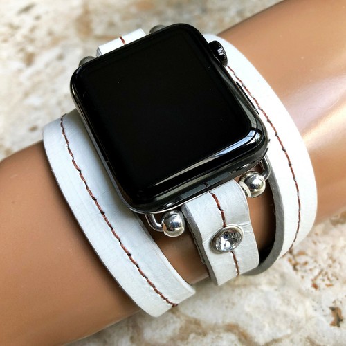 Vintage blanc drapé - drapé, bracelet