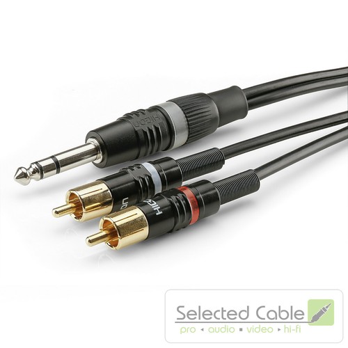 3mm jack rca y - 6,3mm, y-