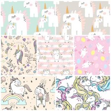 Papier peint intissé / adhésif Décoration Murale licorne e-B-0014-j-a