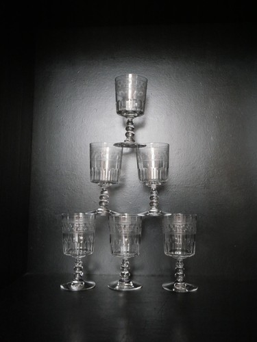 Anciens verres eau - 6, à